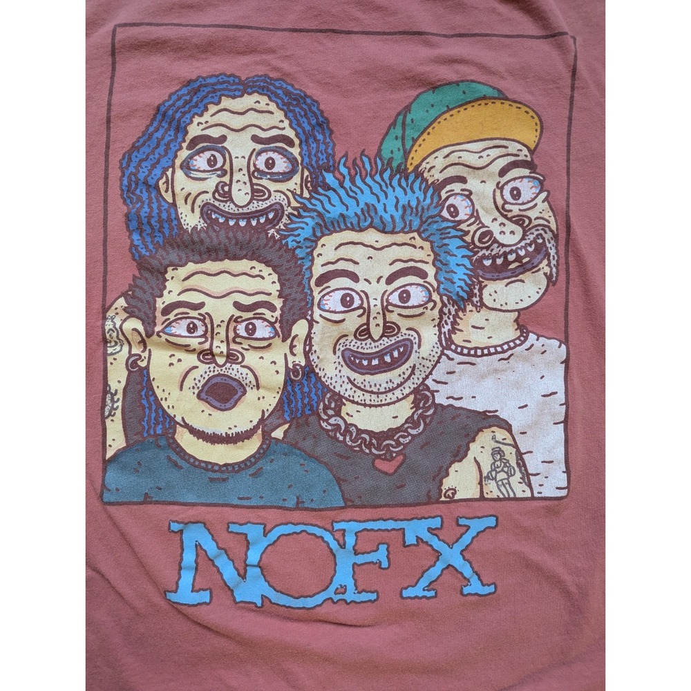 NOFX The Final‎ Tour City - Band Graphic - Red Coral 3XXX Seattle San Francisco